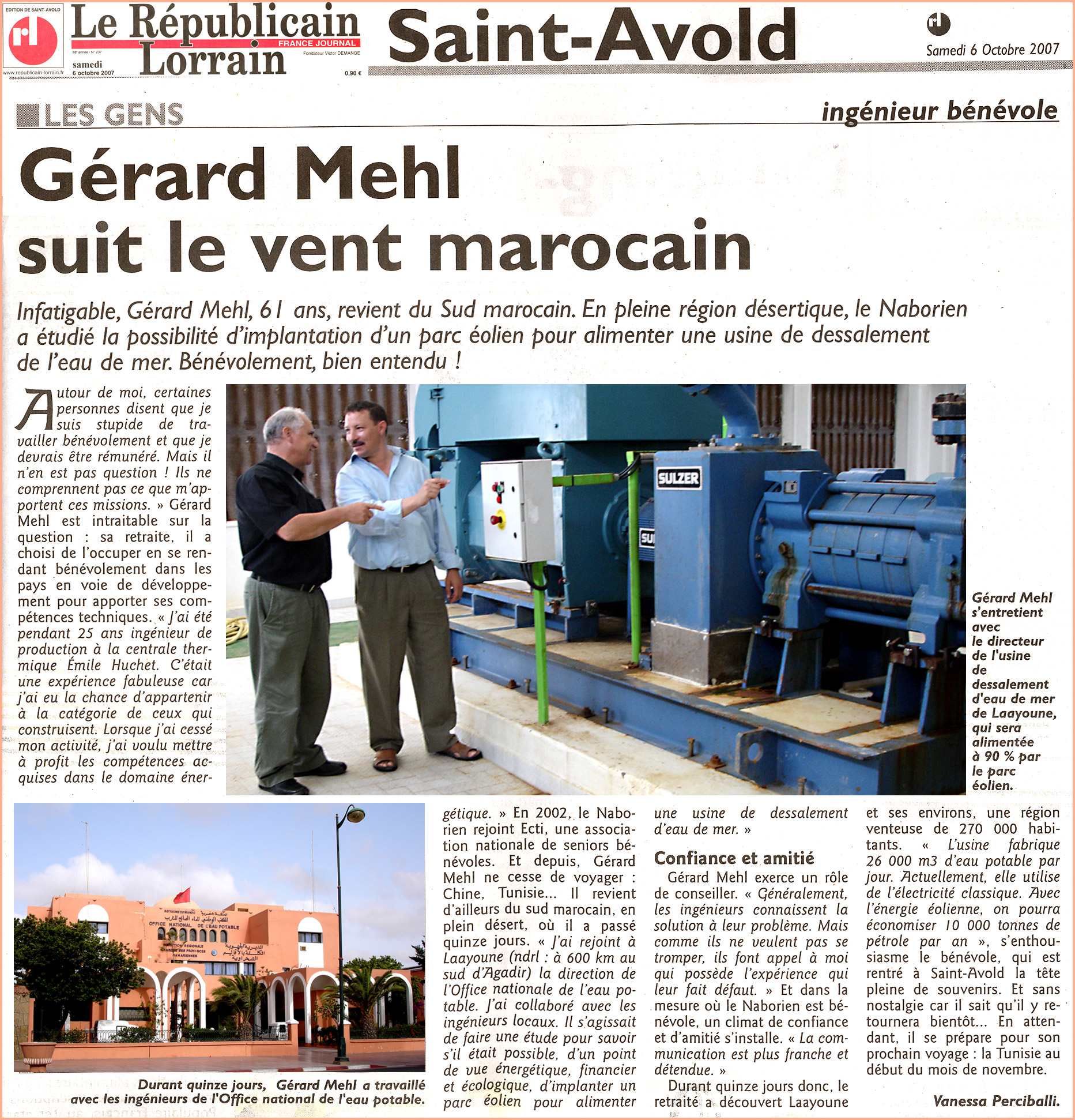 Article du Journal : Le Rpublicain Lorrain