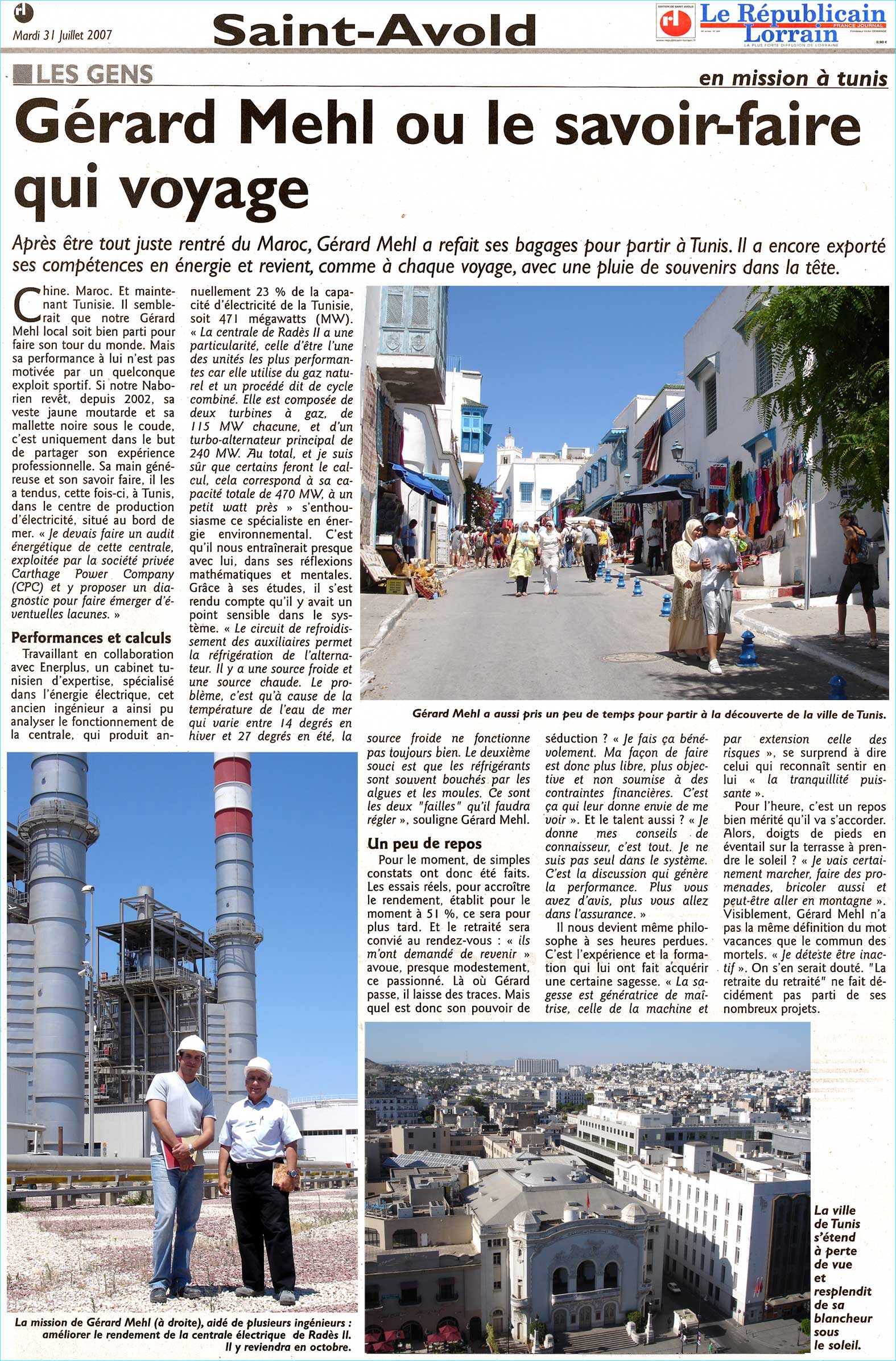 Article du Journal : Le Rpublicain Lorrain